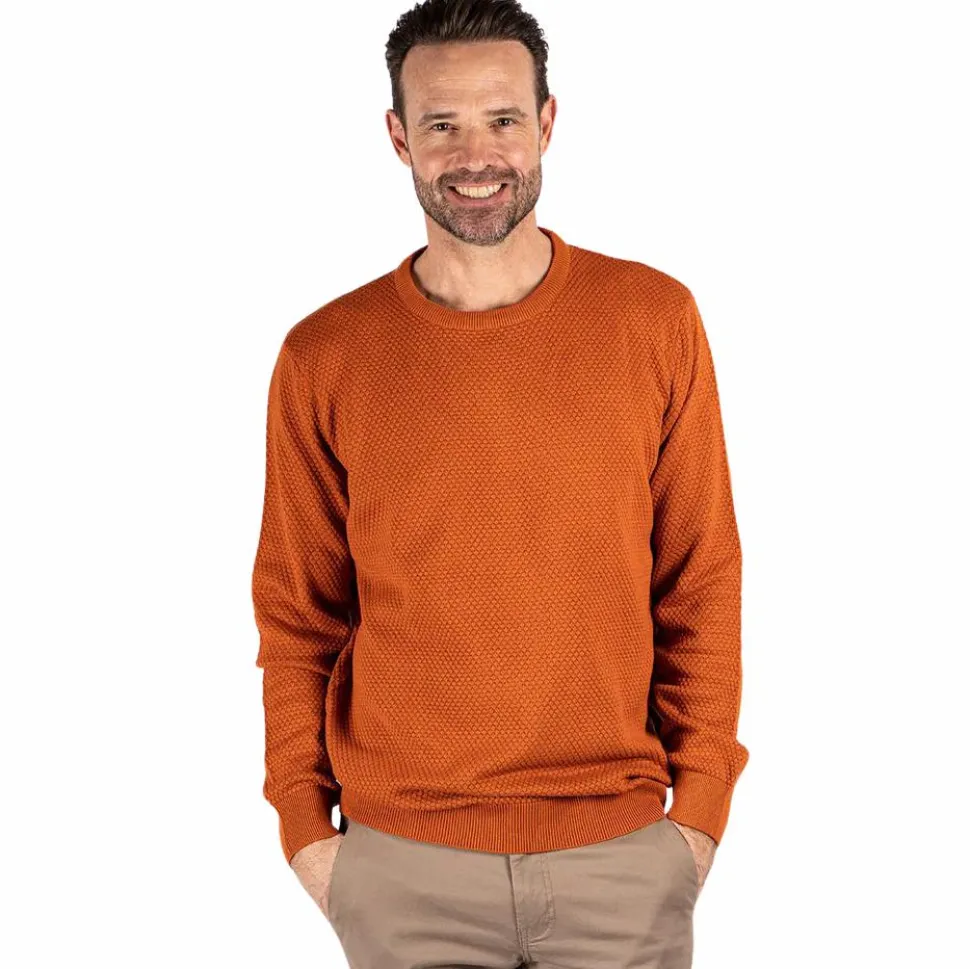 Pre End Howard Herre Striktrøje - Golden Orange