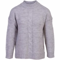 Sirup Dame Striktrøje - Grey Melange