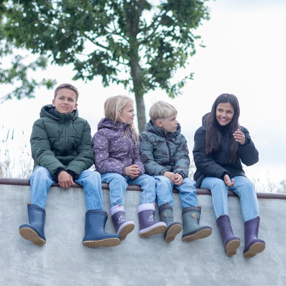 Soft Gallery Børne Vinterjakke m. BIONIC-FINISH® ECO coating - Castor Gray Aop