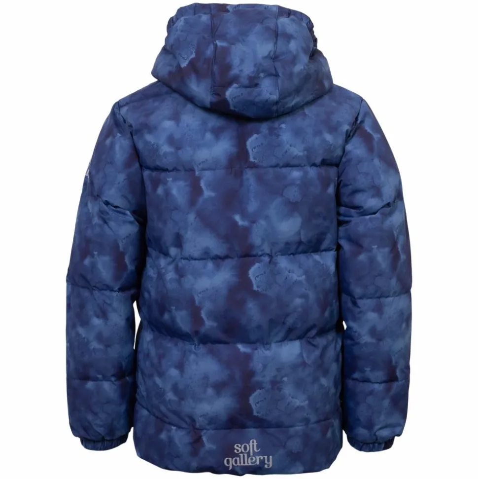 Soft Gallery Børne Vinterjakke m. BIONIC-FINISH® ECO coating - Dress Blues Aop
