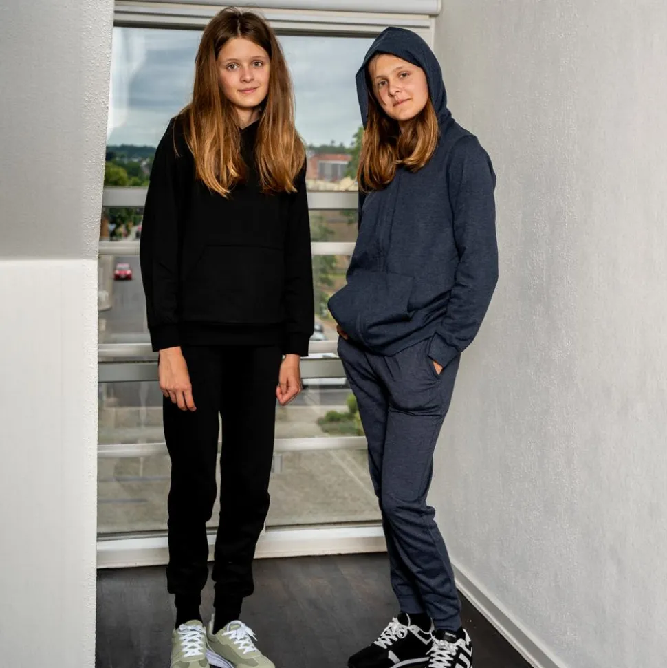 Steenholt Atlas Børne Sweatpants - Melange Blue
