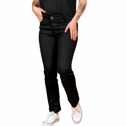 Steenholt Grace Dame Jeans m. stretch - Black Denim