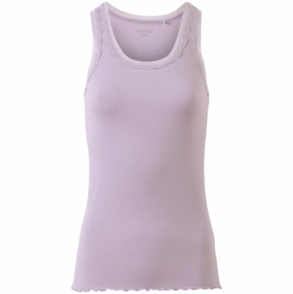 Steenholt Roselina Dame Top Plus Size - Lavender Frost