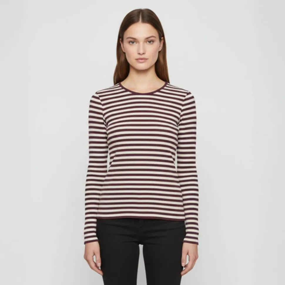 Steenholt Rosita Dame Langærmet t-shirt - Crushed Violets