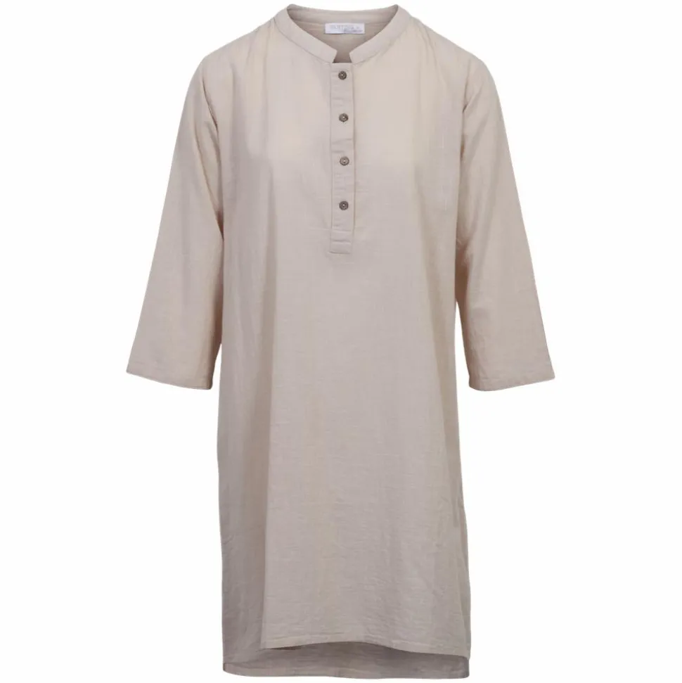Vanting Dame Tunika i hørmix - Beige
