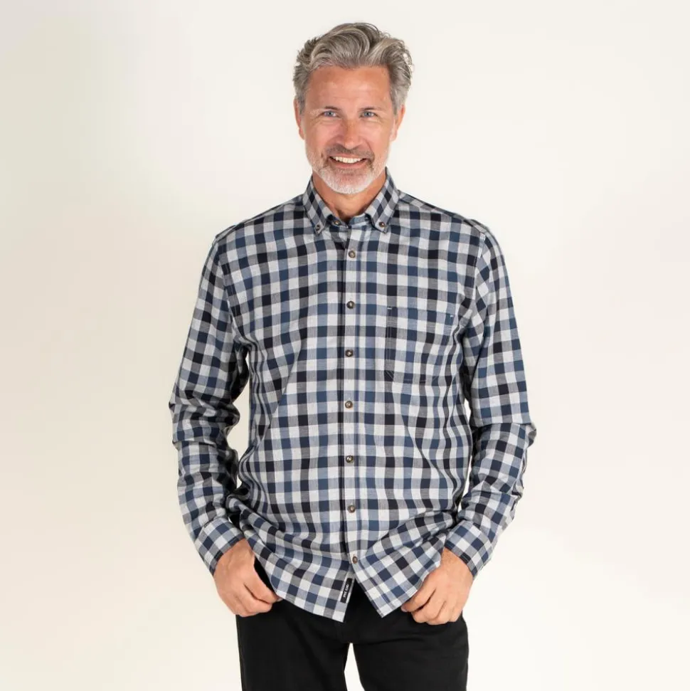 Vito Murat Herre Skjorte - Dark denim