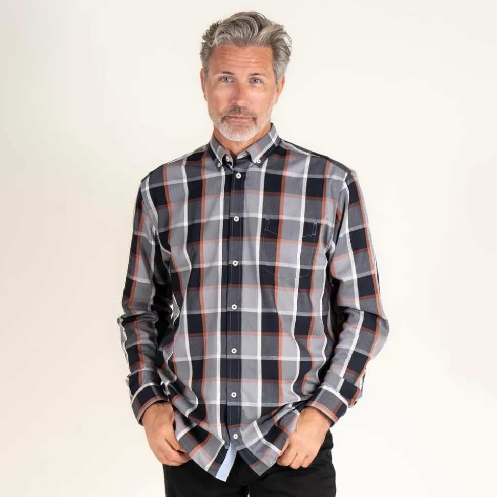 Vito Rome Herre Skjorte - Steel Grey