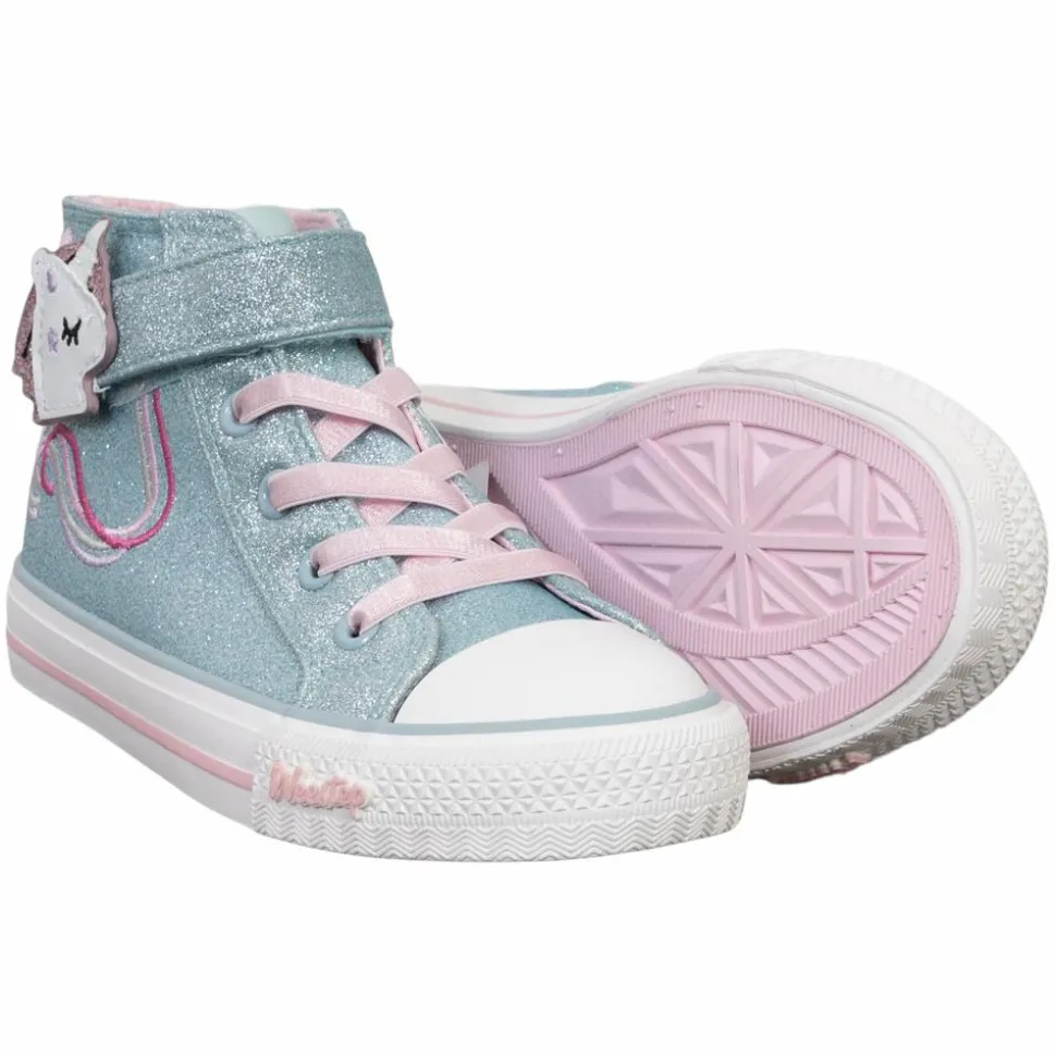 Weestep Pige Sneakers m. glimmer - Blue