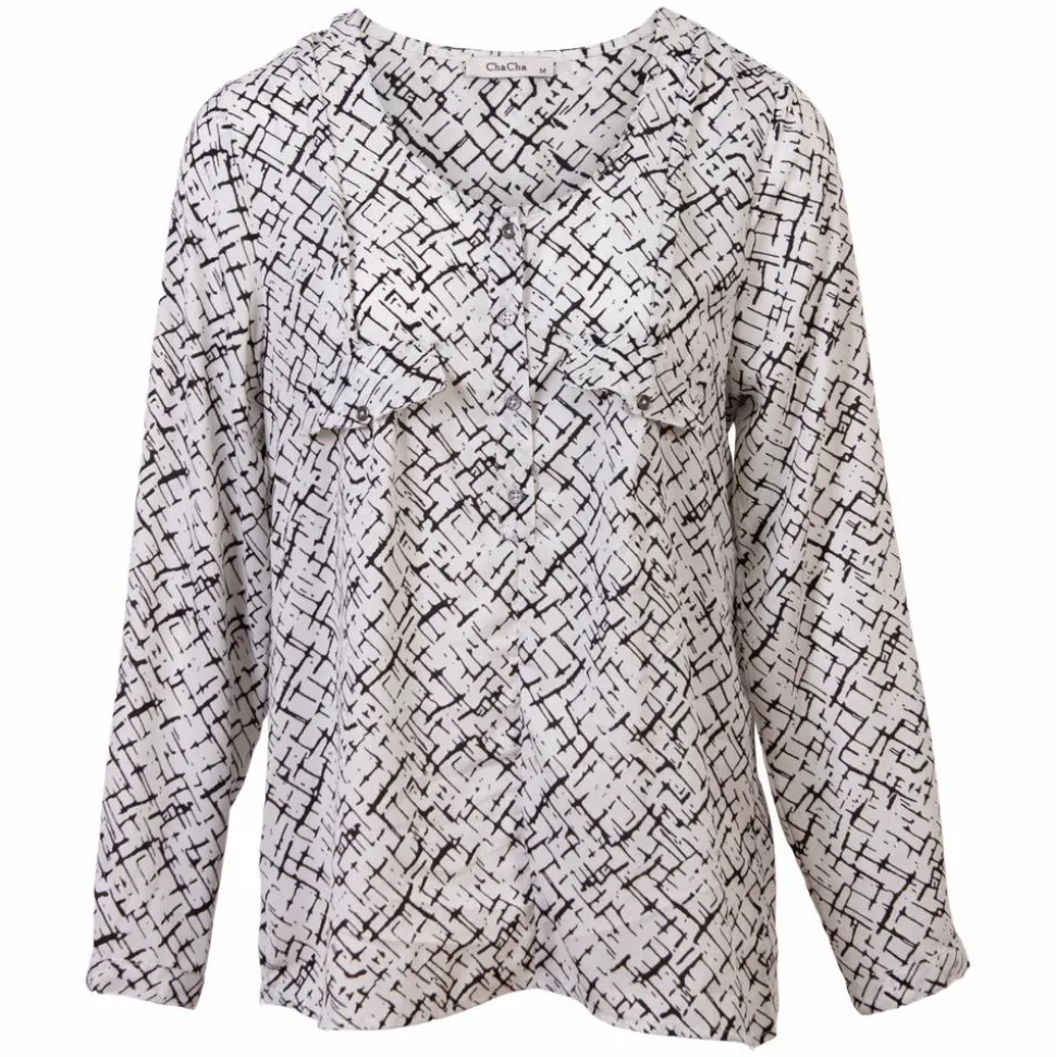 ZbyZ Dame Bluse Plus Size - B-34