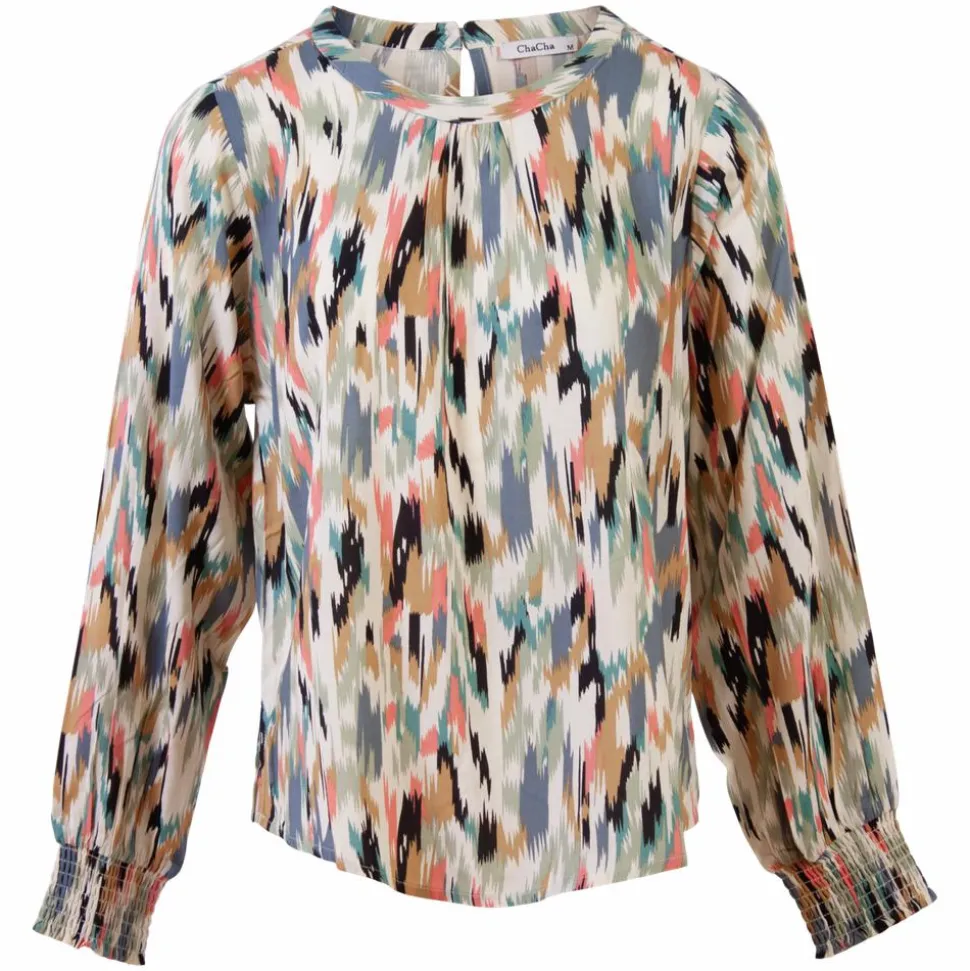 ZbyZ Dame Bluse Plus Size - Pink