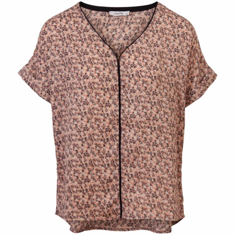 ZbyZ Dame Kortærmet bluse Plus Size - B-33