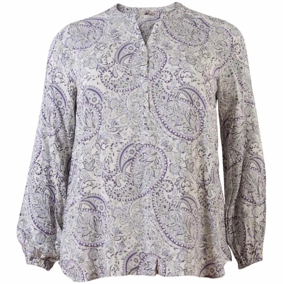 ZbyZ Etty Dame Bluse Plus Size - Purple