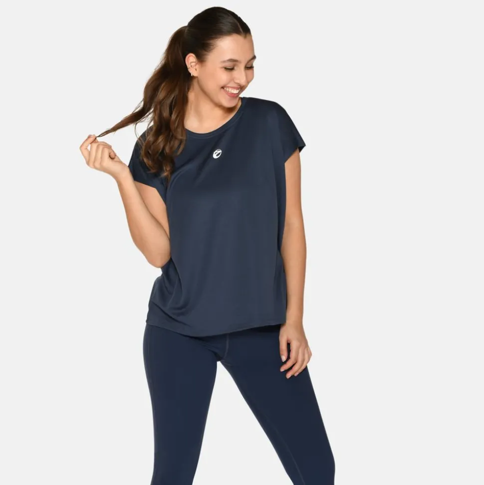 Zebdia Dame Trænings t-shirt - Navy